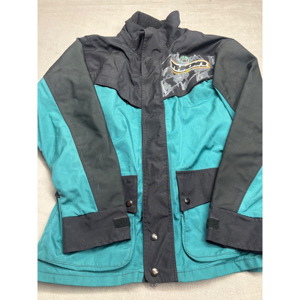 VTG Thor Gore-Tex Motocross Jacket Mens Medium Teal Black Made in USA Racing